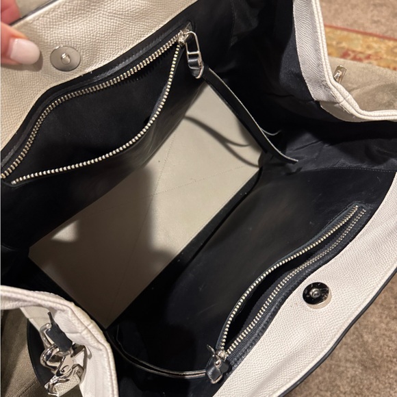 Black and Cream Studded Tote Bag - Picture 5 of 12